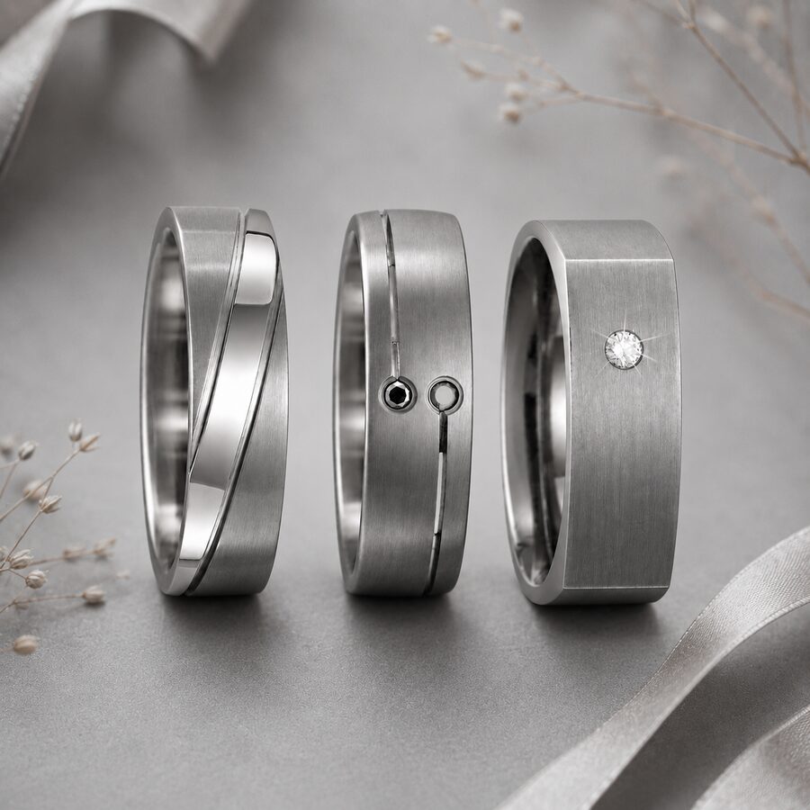 Titanium wedding bands