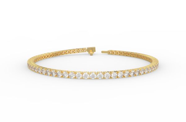 Gold plated diamond tennis on sale bracelet