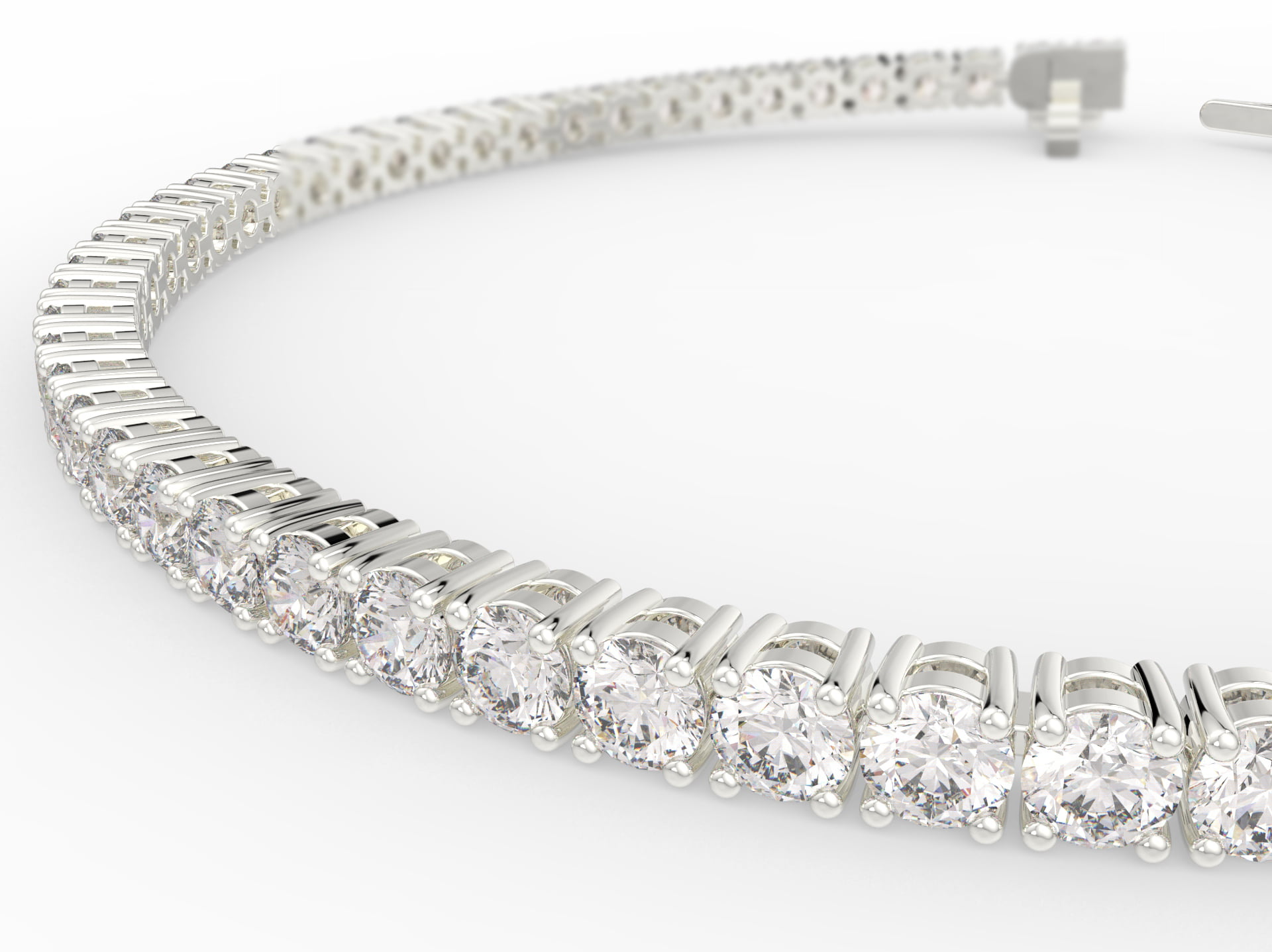 White hot sale diamond bracelet