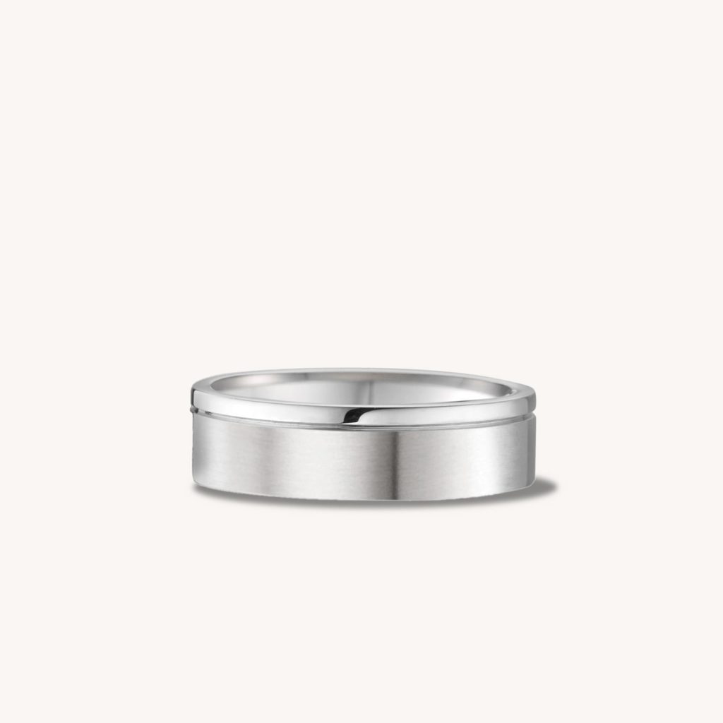 Single Slit Flat Stainless Steel Ring