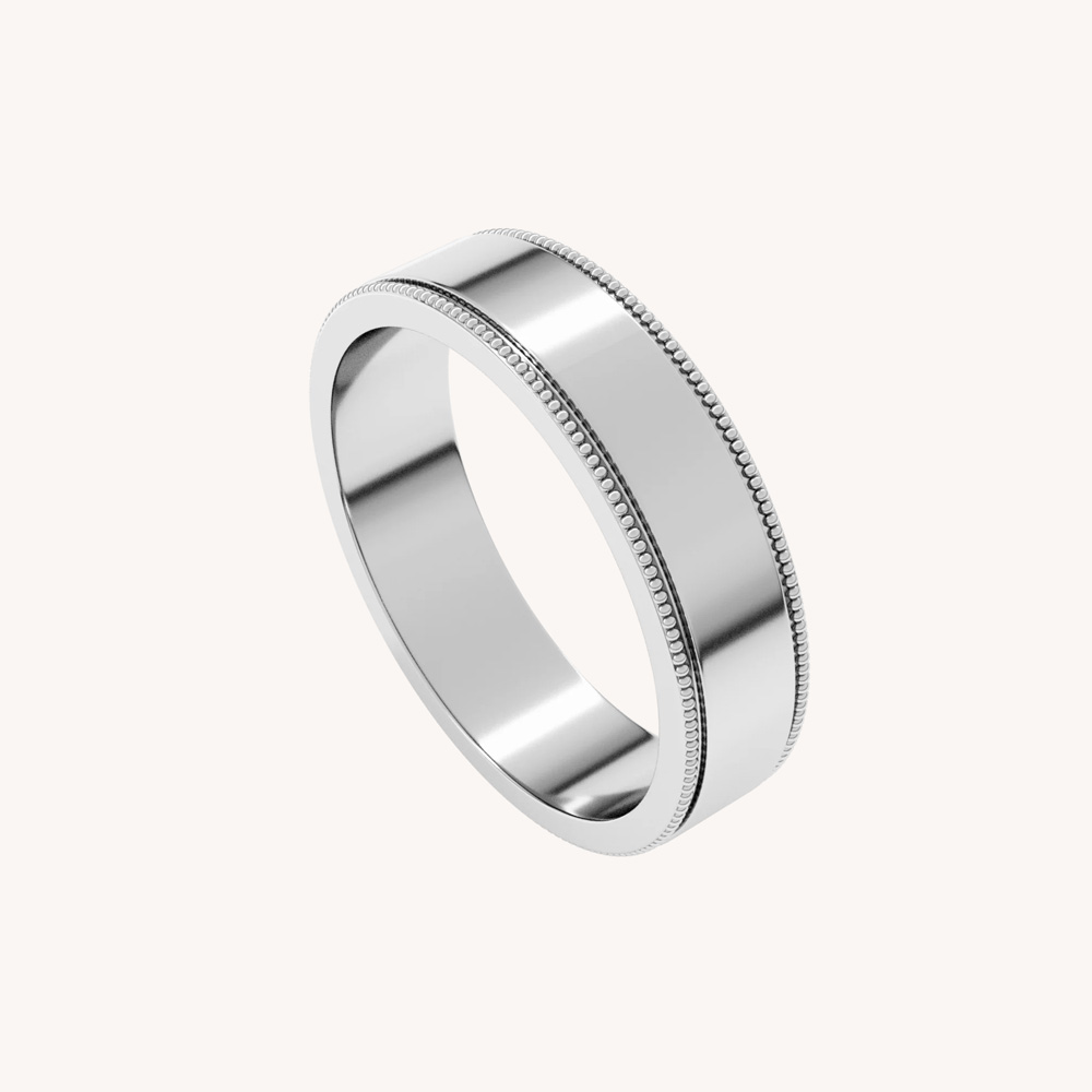 Flat Milgrain Edge Band